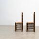 Ensemble de six chaises de salle à manger françaises par Charles Dudouyt