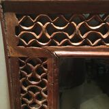 Carved teak mirror 55X61cm