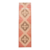 3x11 Faded Pink & Brown Vintage Ruuner, Turkish Wool Runner Rug, 91x328Cm