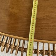 Vintage sun rattan oval coffee table