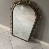 Vintage wrought iron mirror