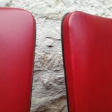 Chairs in red skaï