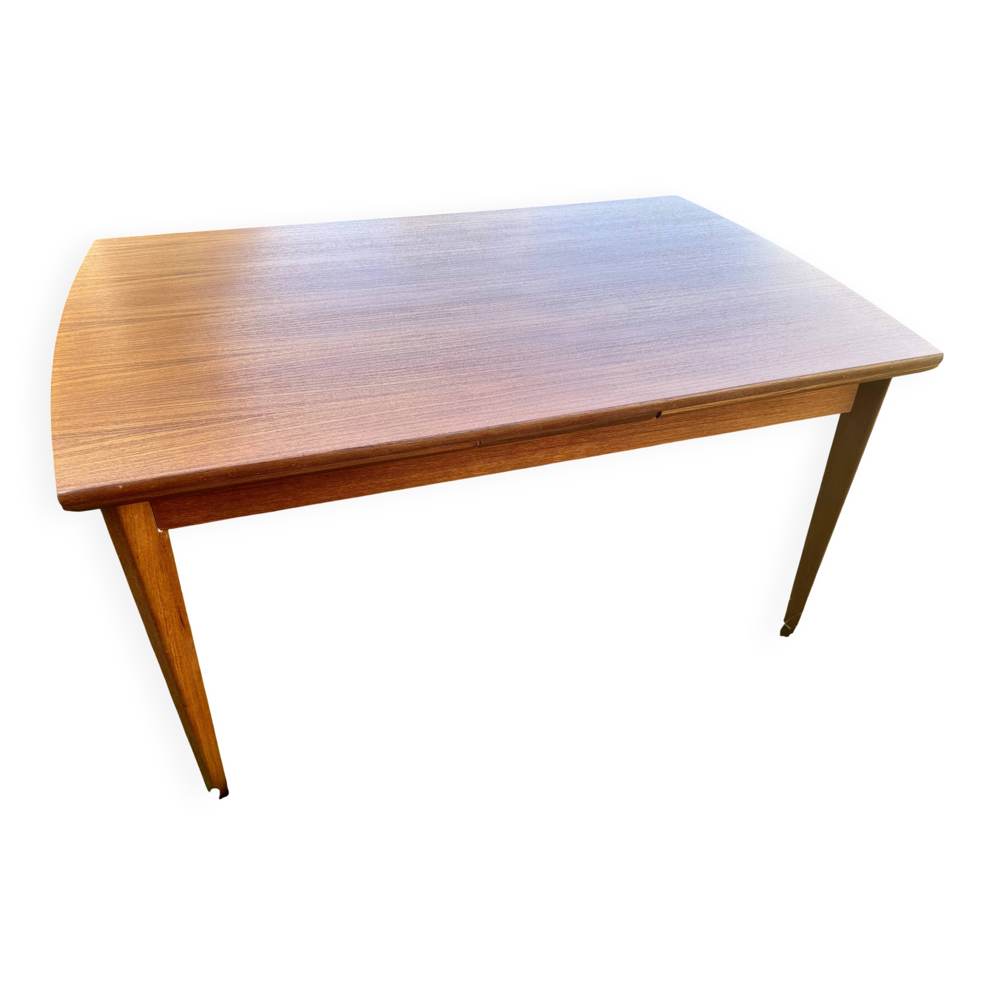 Scandinavian extendable teak dining table