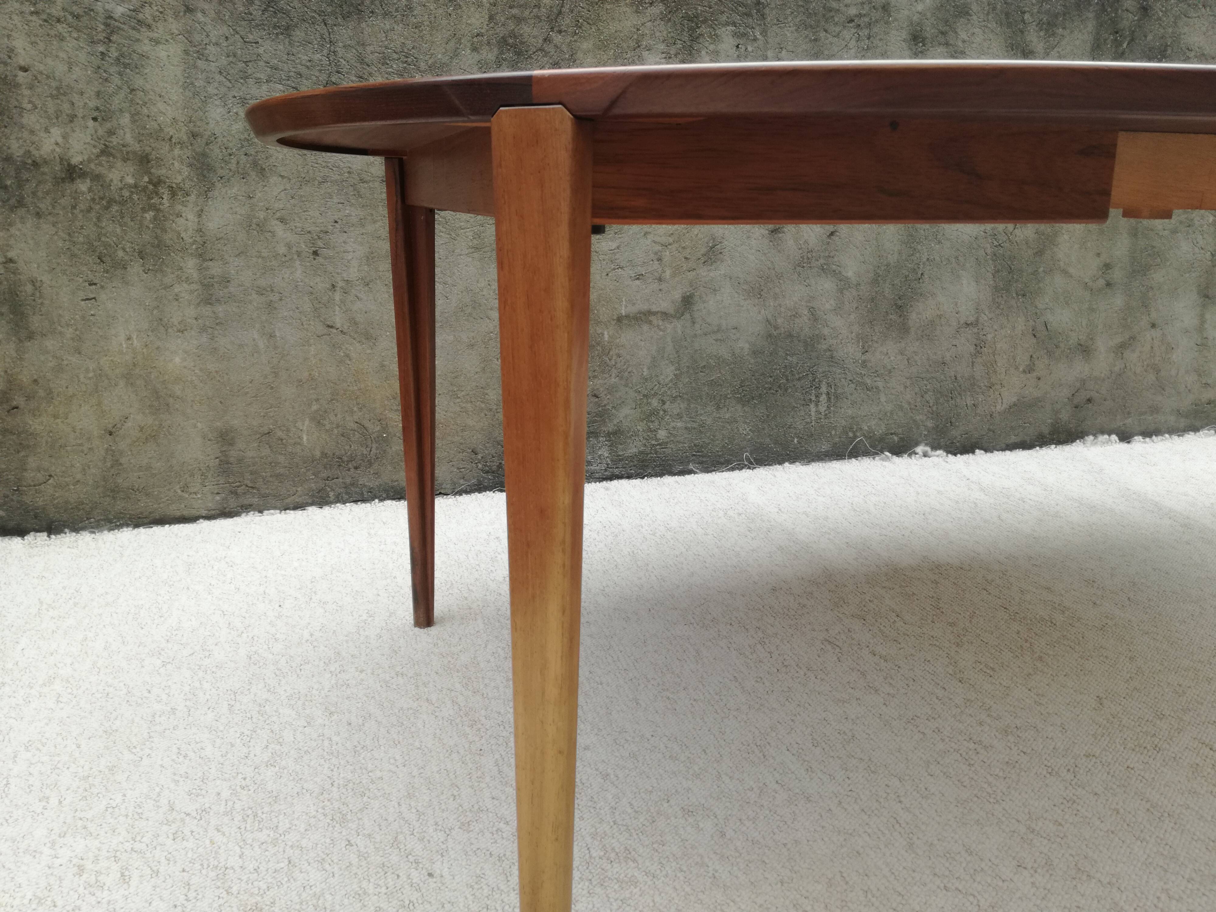 Palissandre Dining Room Table by Henry Rosengren Hansen, Denmark, 1960s