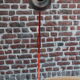 Lampe architecte RDA rouge 70's