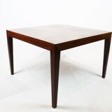 Table basse de bois de rose par Severin Hansen pour Haslev Furniture des années 1960.