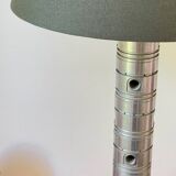 Industrial lamp polished metal and fabric kaki vintage