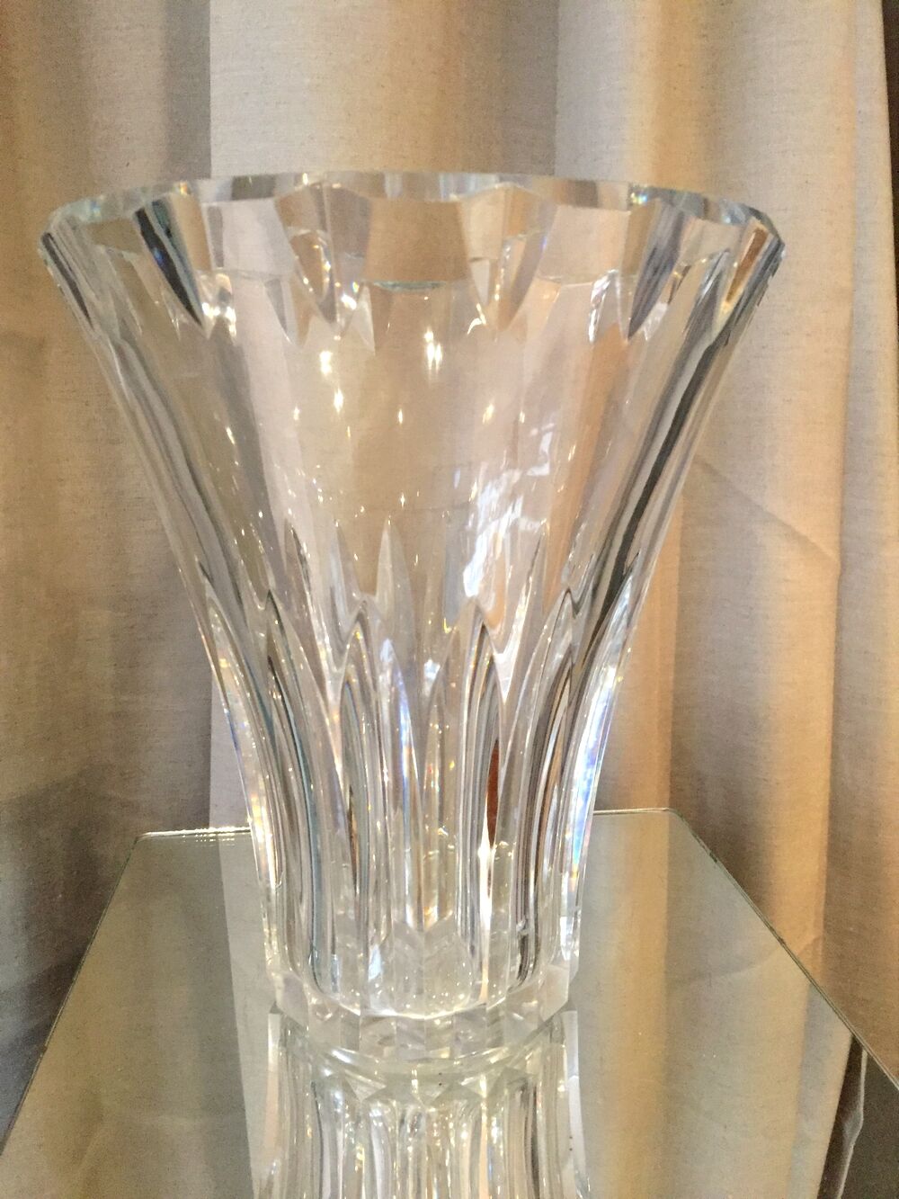 Vase in crystal size baccarat