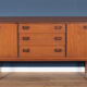 Retro teak 1960s mid century long teak sideboard
