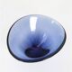 Handcrafted blue glass fruit bowl by Per Lütken for Holmegaard, 1950s