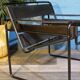 Metal armchair and leather, 1970s