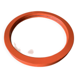 Miroir en bois orange