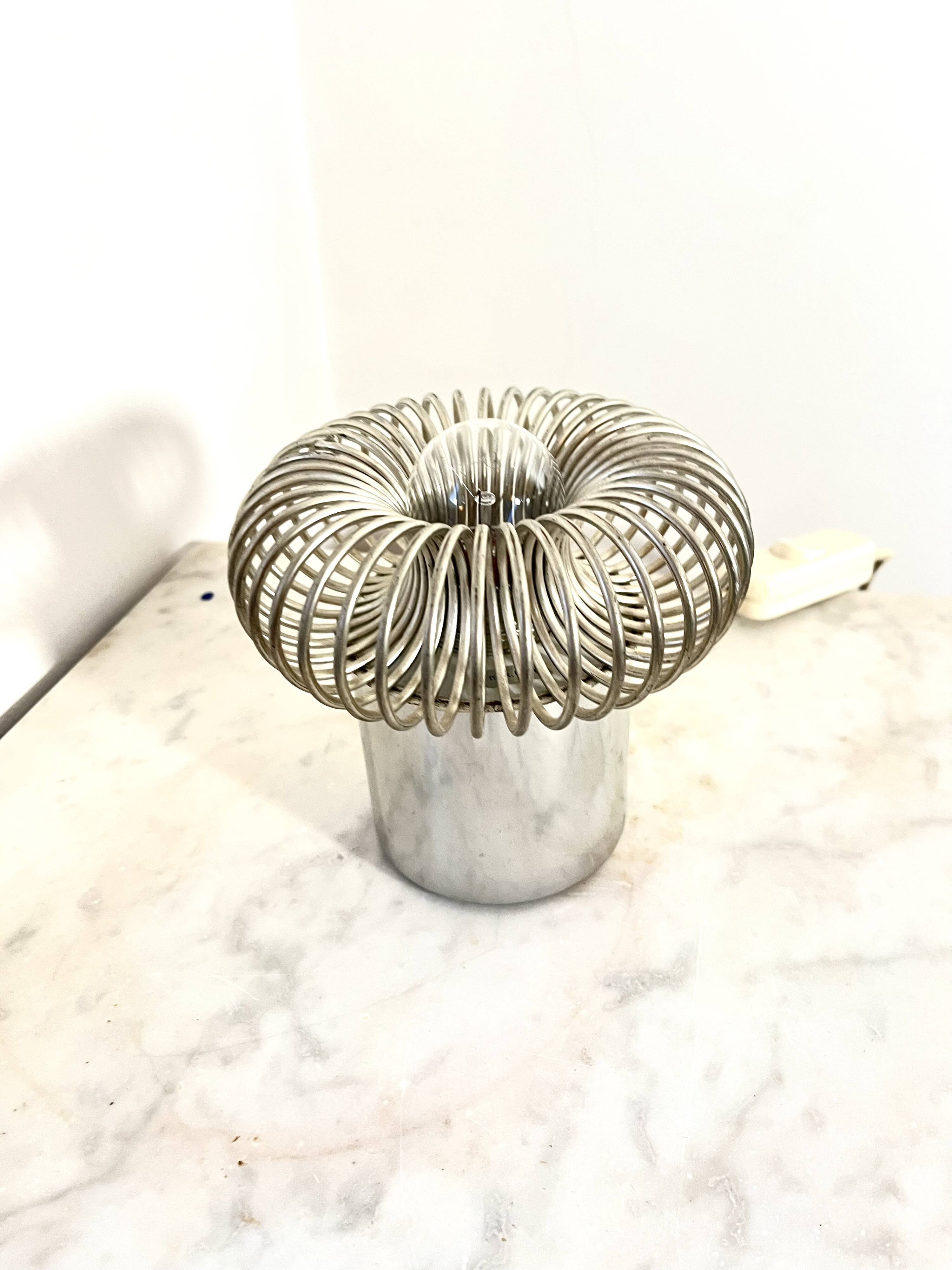 Vintage Philippe Rogier Spring Lamp, 1970s – Luminox / Gallery Oxar, Paris