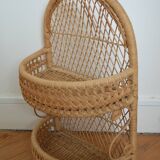 Wicker wall shelf