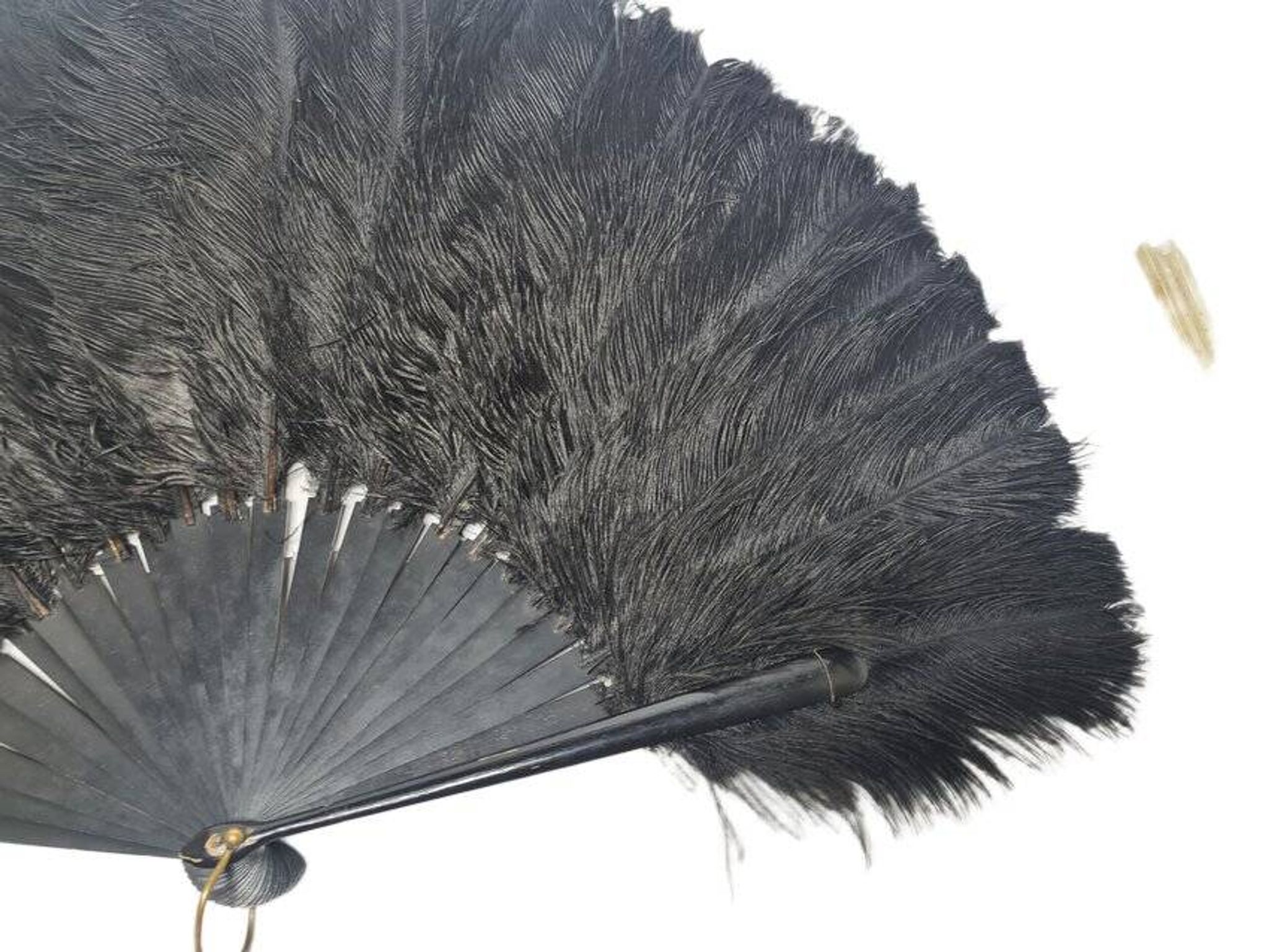 Art Deco Polish Austria feather fan, 1920s