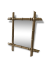 Miroir bambou doré