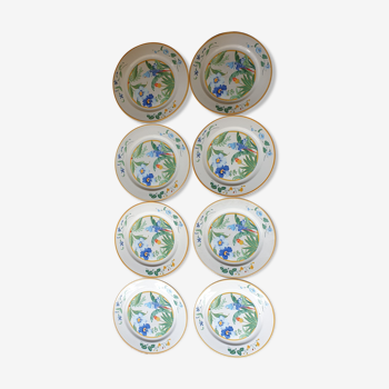 Set of 6 vintage vegetable plates