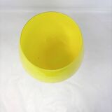 Yellow vase in Empoli opaline