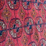 Old Turkmen bukhara handmade handmade wool rug 120x164 cm