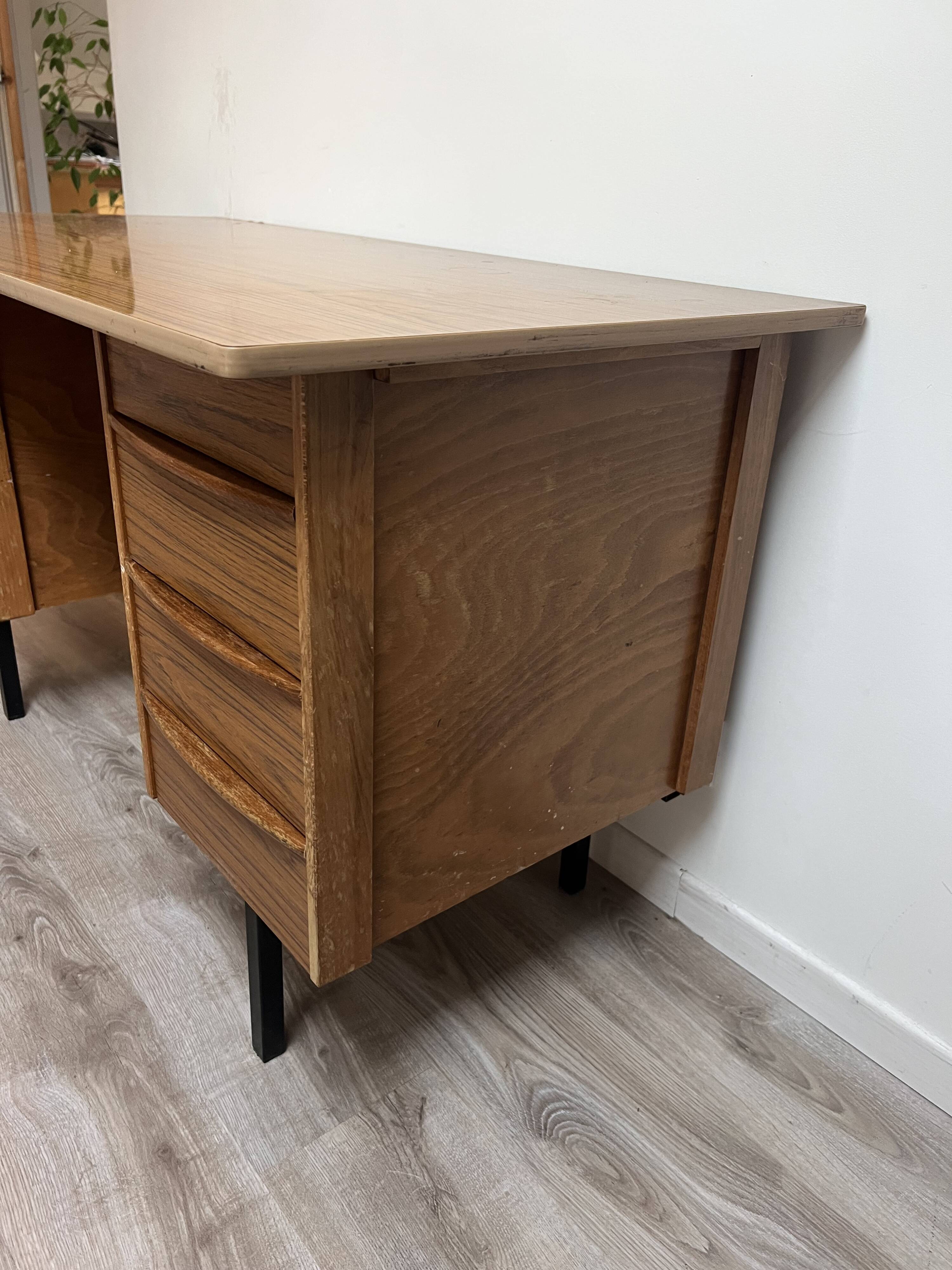 Vintage wood and formica desk
