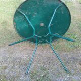 Old-house bistro table in wring iron
