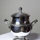 Elegant silver-plated sugar bowl from the 1880-1930 period.