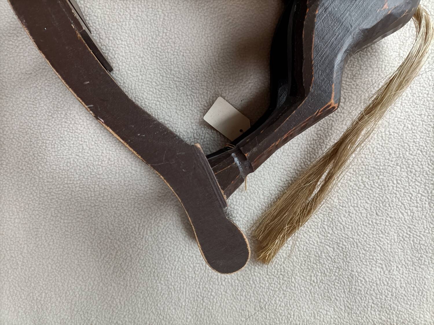 Retro wooden rocking horse