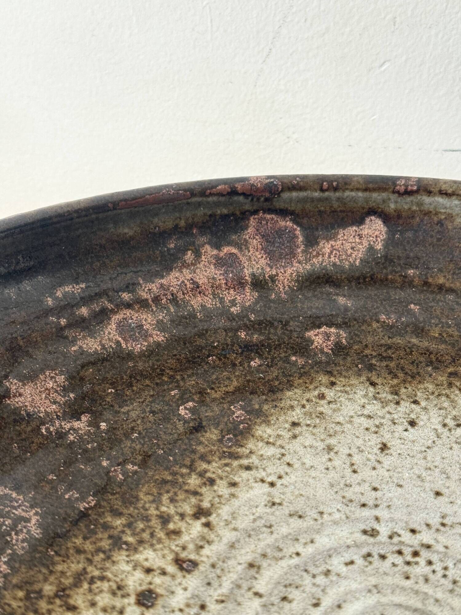 Large stoneware salad bowl from Loir by Chantal & Thierry Robert 1970
