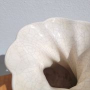 Vintage cracked ceramic vase from the Charolles pottery.