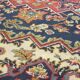 Tapis vintage en rouge et bleu foncé – 236x170 cm