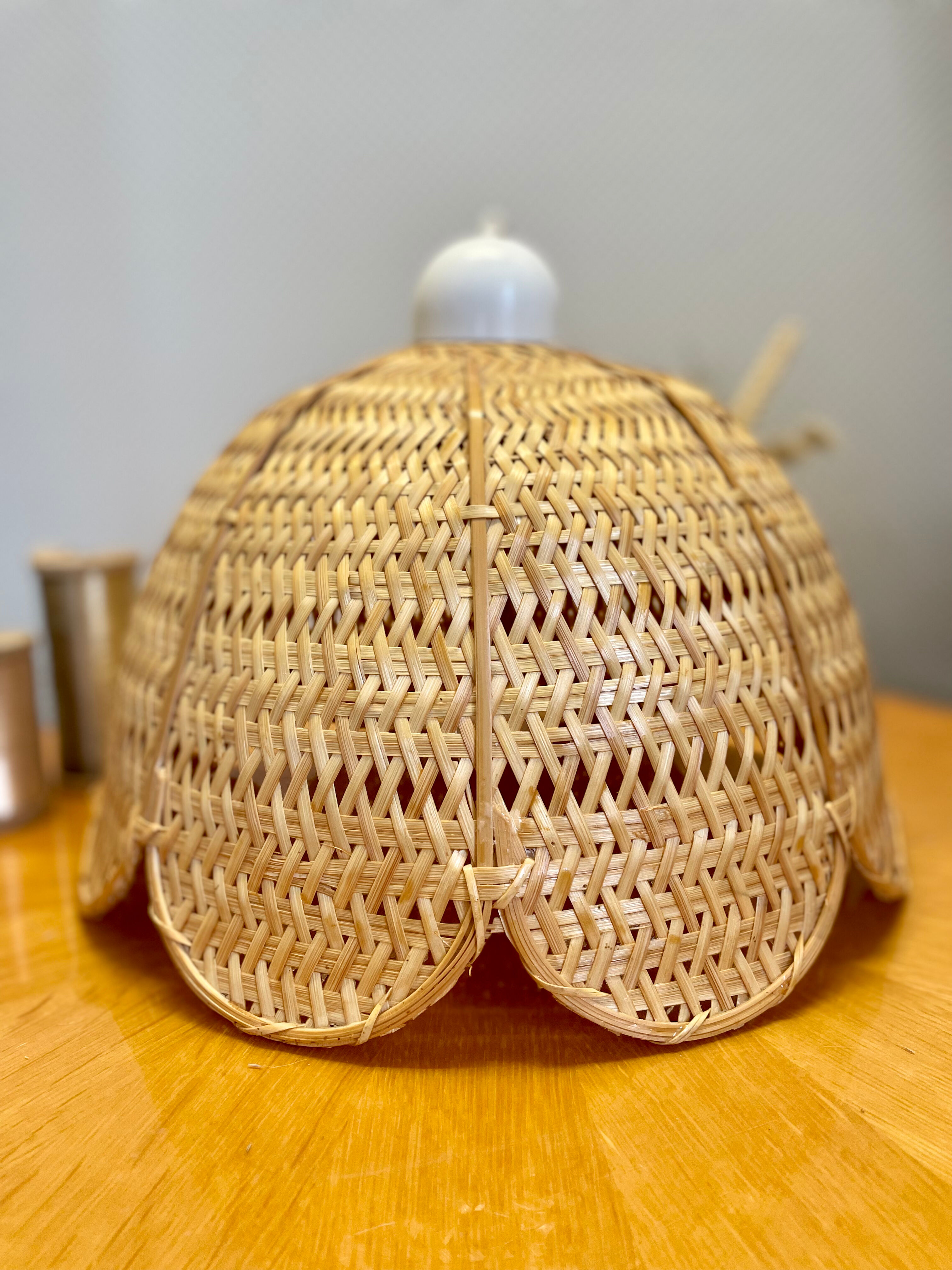 Suspension flower rattan wicker vintage