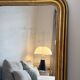 Louis-Philippe gilded mirror with mercury glass 89x65cm