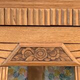 Parisian wardrobe glazed art deco 1920 raw wood