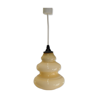 Opaline suspension Pale yellow/vintage