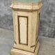 Antique church column on wooden base 135 cm high