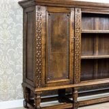 Vintage Oak Bookcase, 1940s