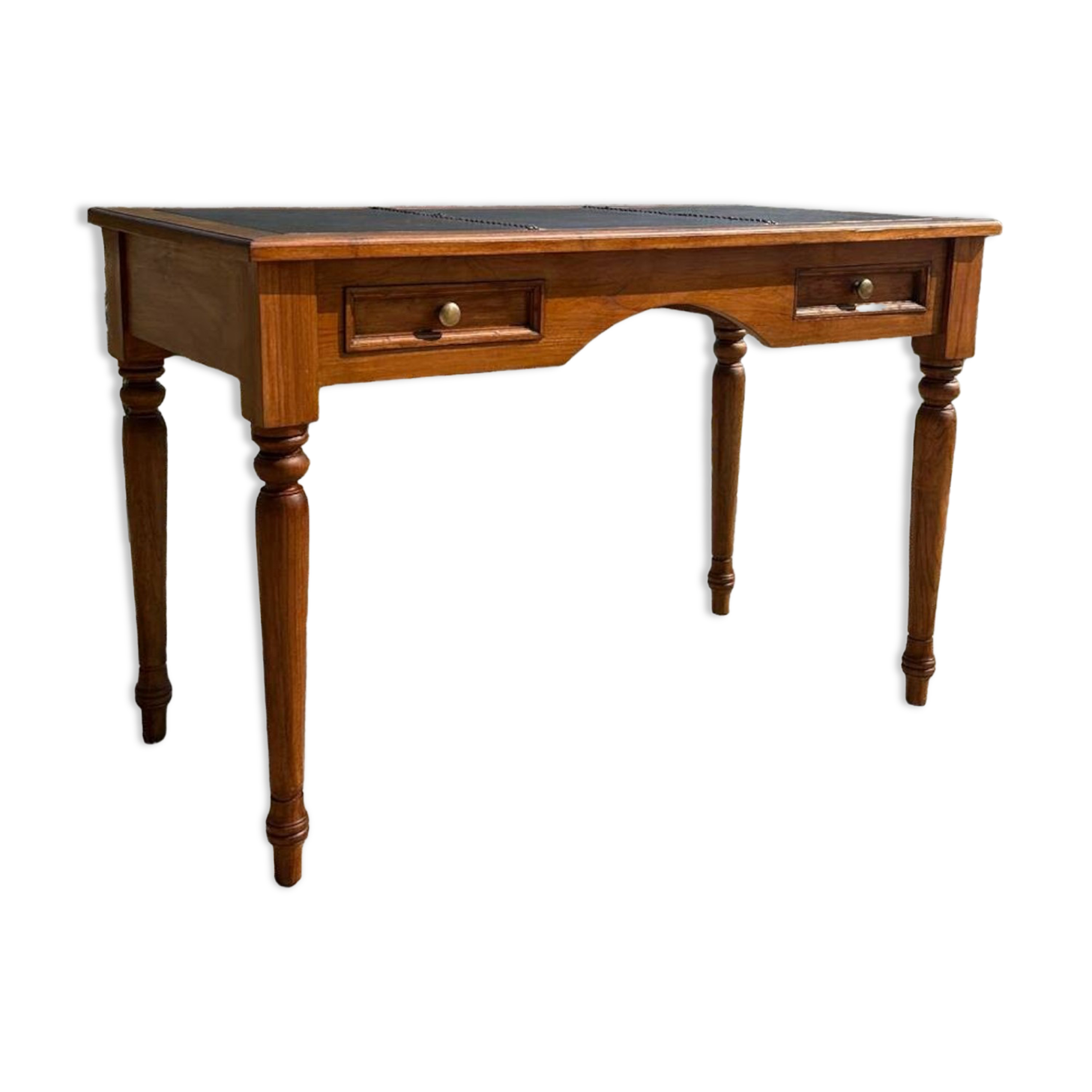 Louis XV style walnut desk, 20th century