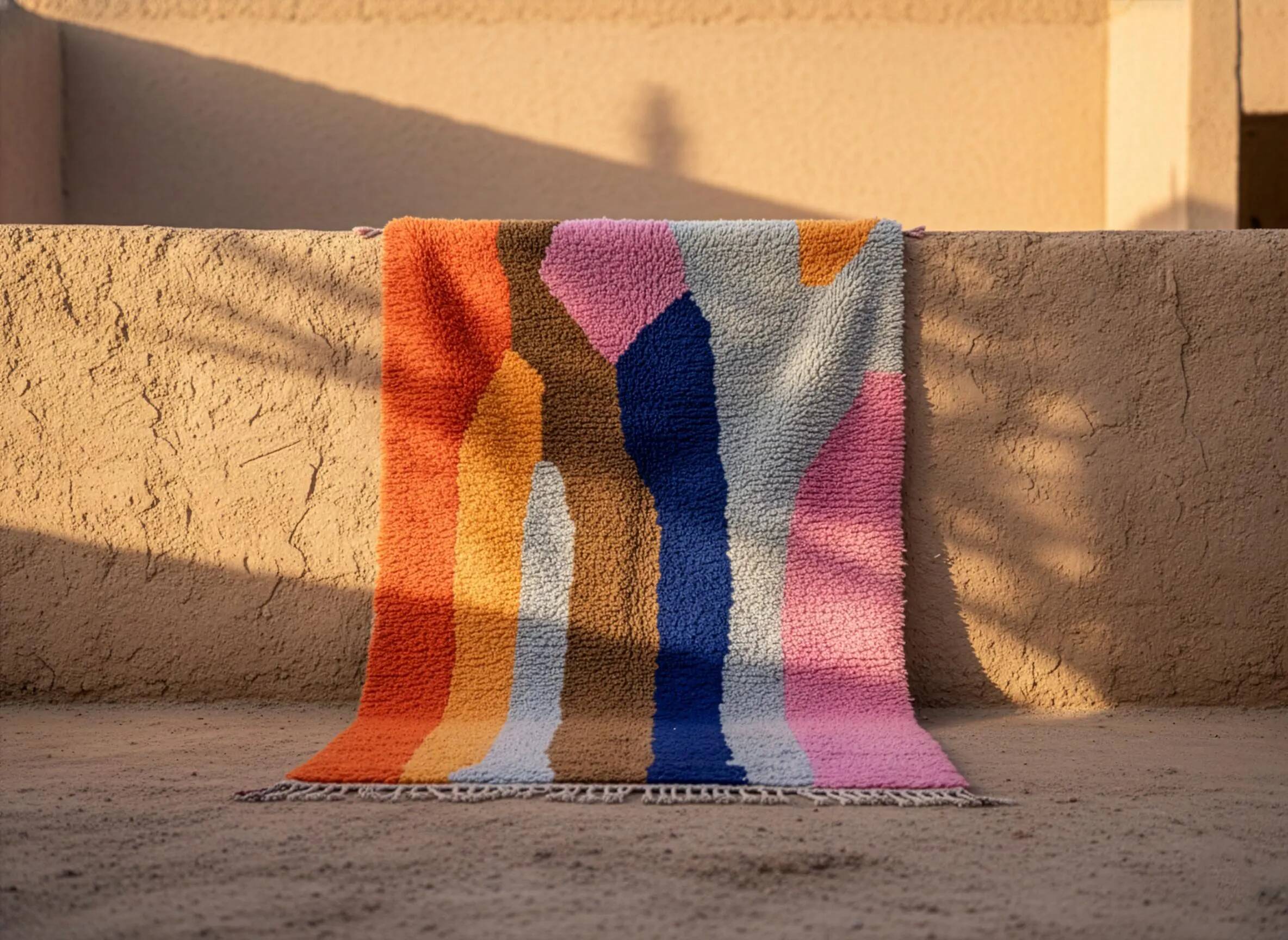 Traditional wool rug Morocco 2.5 x 1.5 m