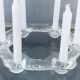 1970s Swedish Pukeberg Glass Candle Holder