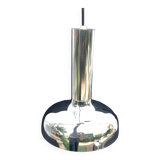 Chrome space age pendant lamp