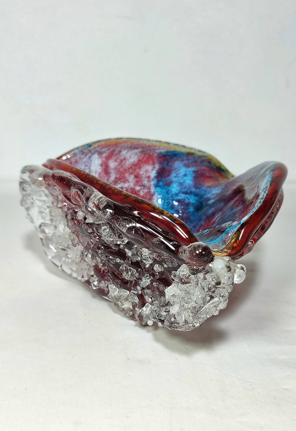 Cenicero de cristal de Murano. Italia, 1980s