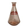 Ancienne carafe en verre rose