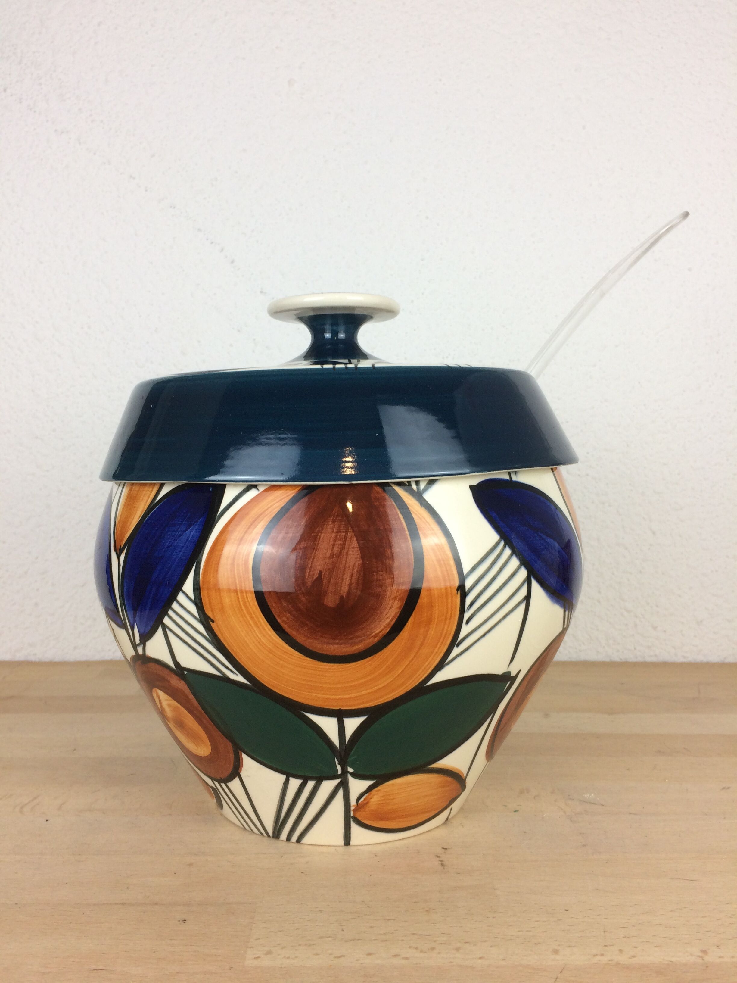 Vintage Aalen ceramic punch bowl