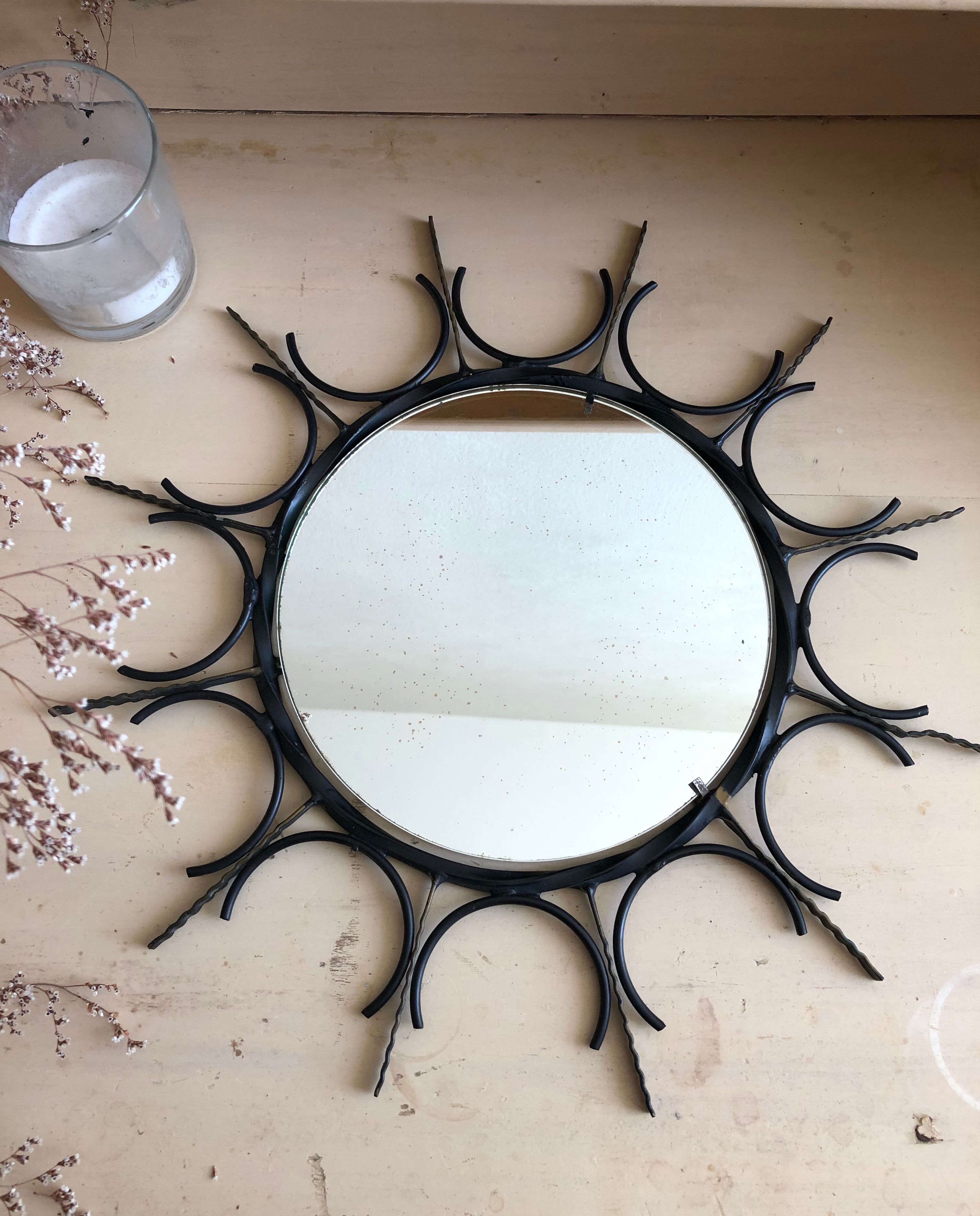 Metallic sun mirror 18cm