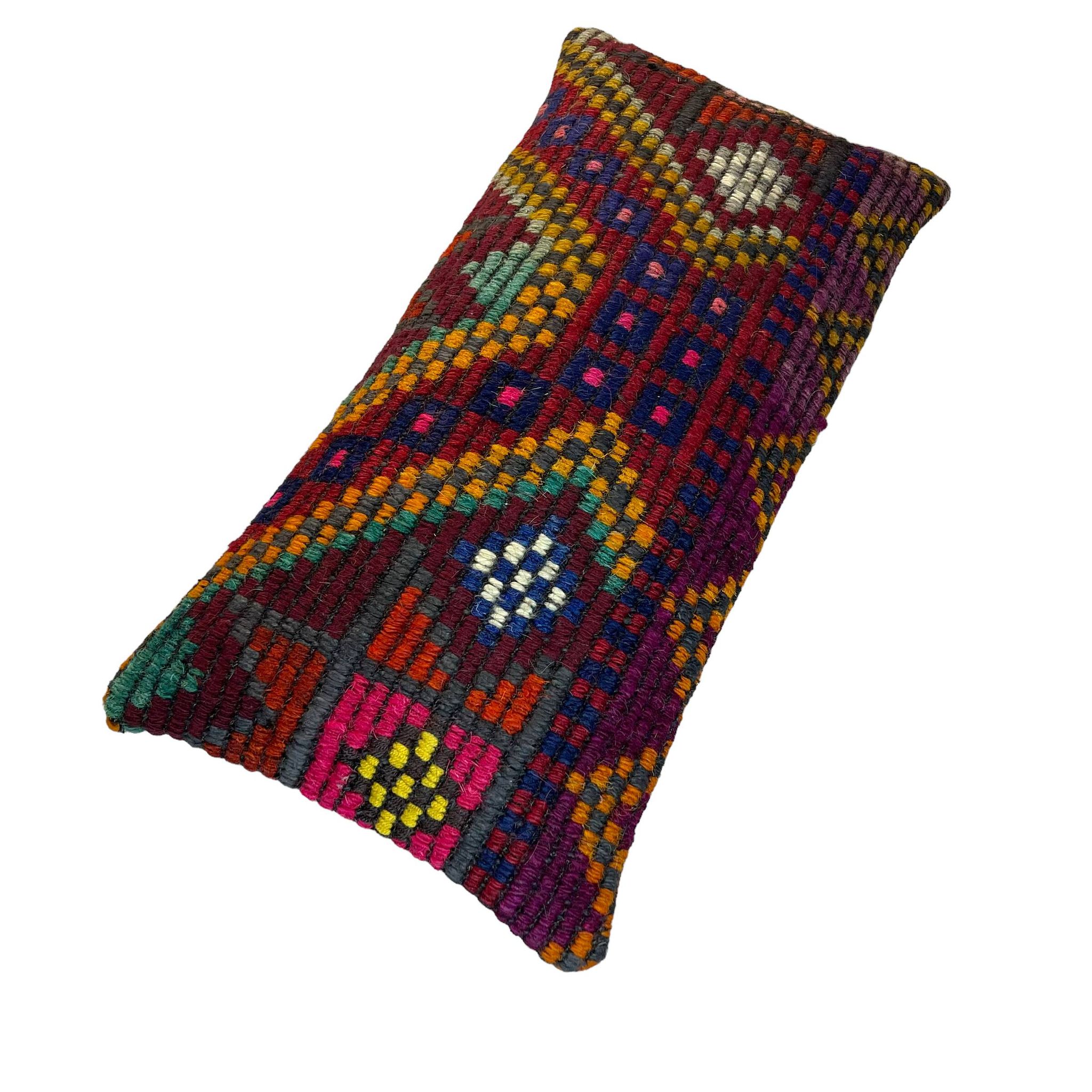 Vintage Turkish Kilim Cushion Cover , 30 x 60 cm