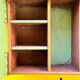 Old small vintage storage shelf