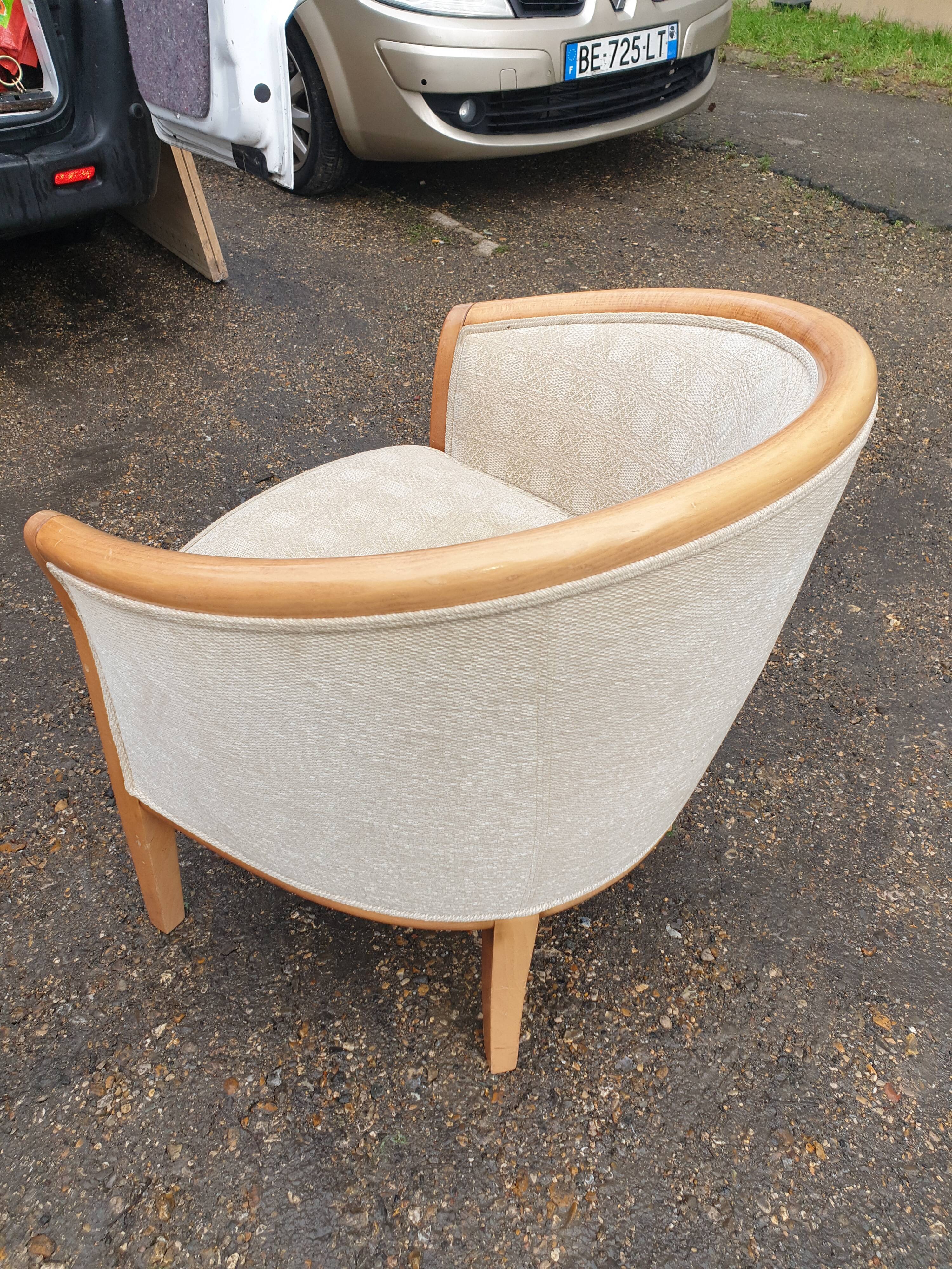 Pair of contemporary armchairs