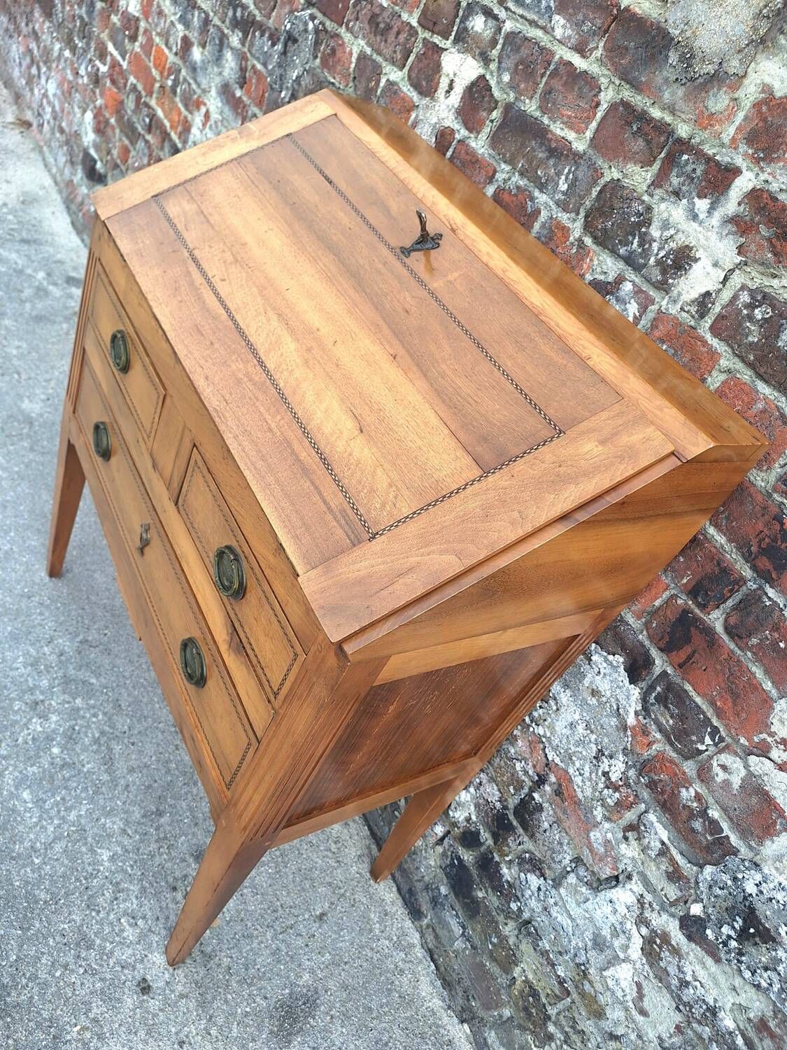 Antique secretary, vintage happiness of the day furniture, desk