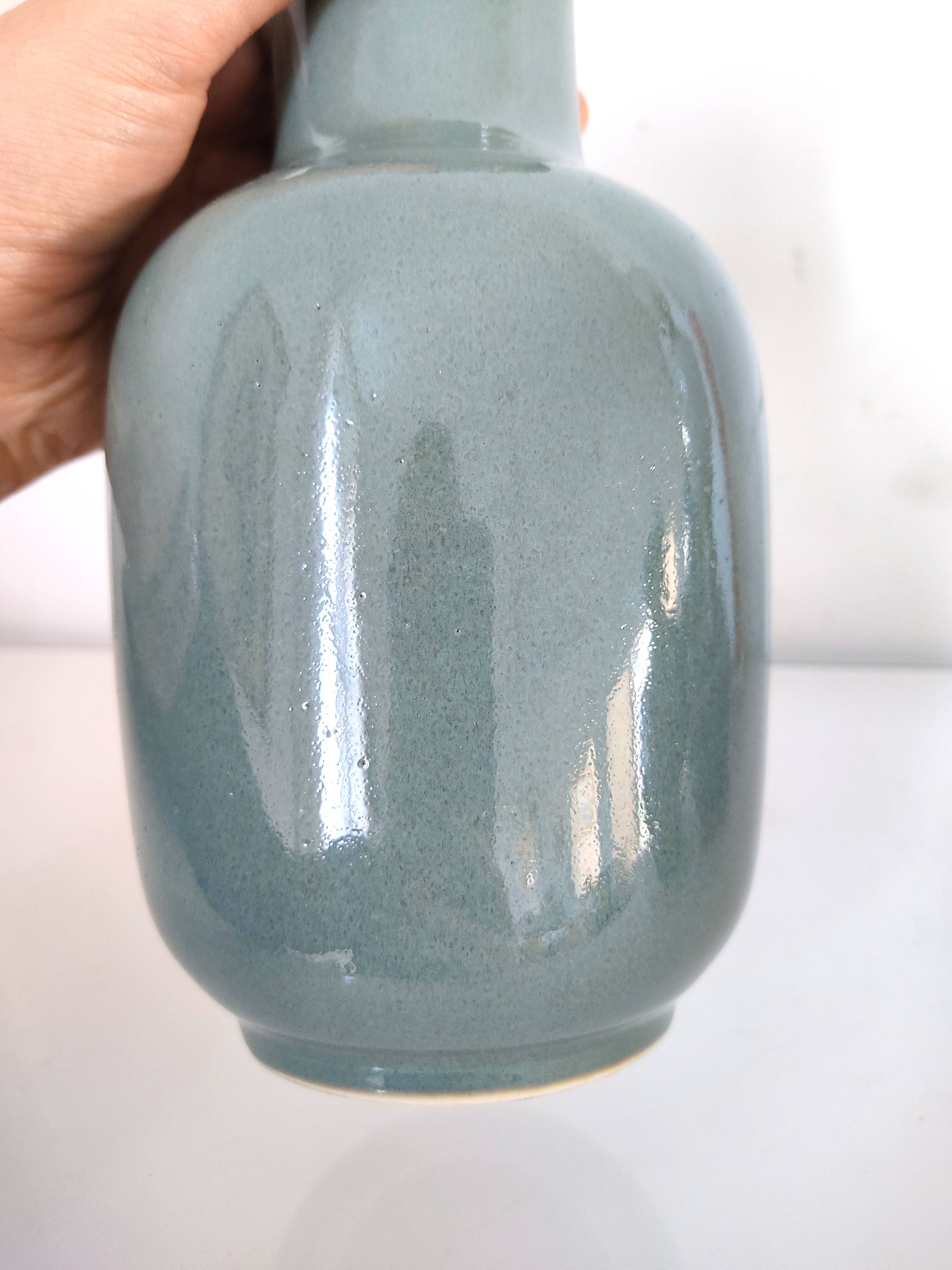 Celadon green vase porcelain Thailand