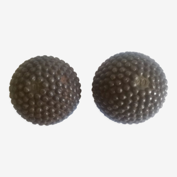 2 balls of pétanque Lyonnaise
